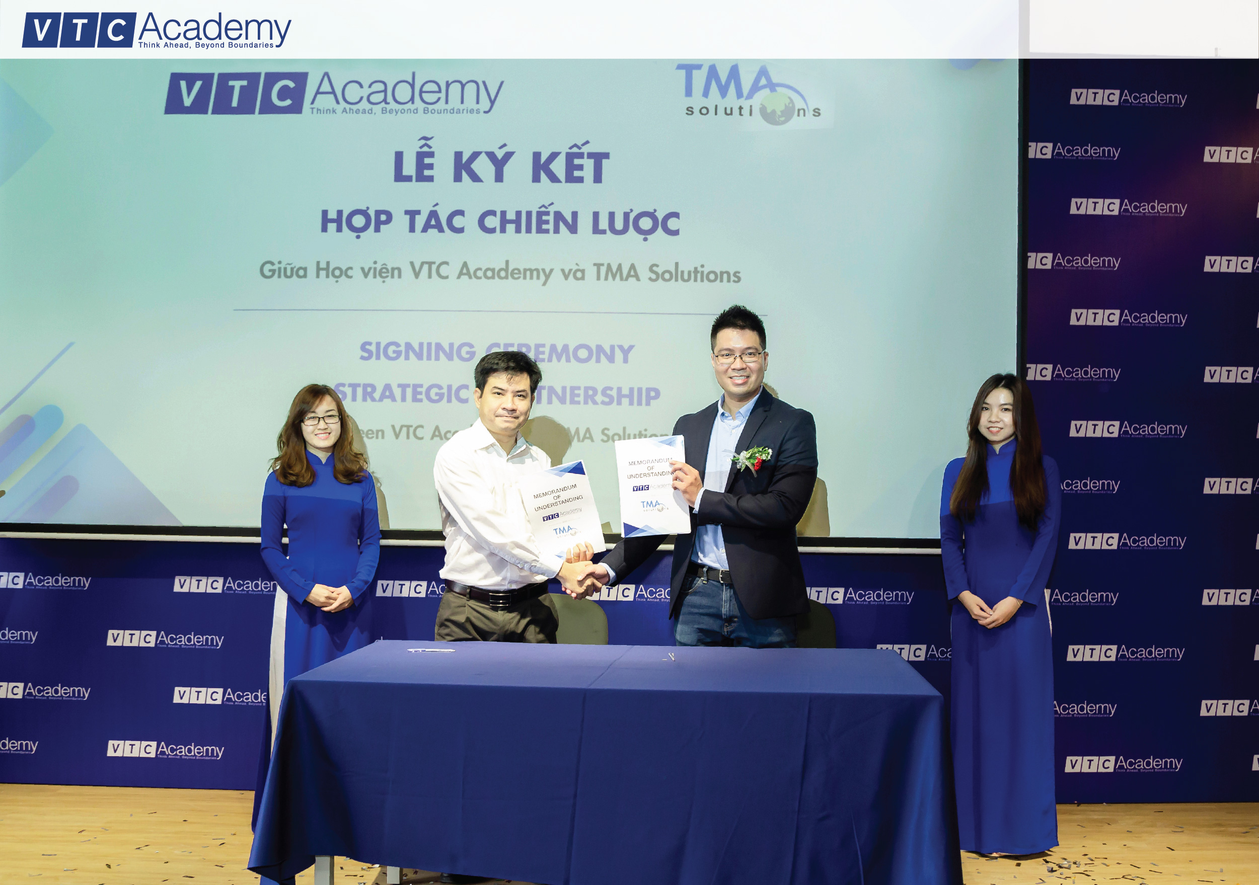 VTC Academy ký thỏa thuận hợp tác chiến lược cùng TMA Solutions VTC Academy ký thỏa thuận hợp tác chiến lược cùng TMA Solutions