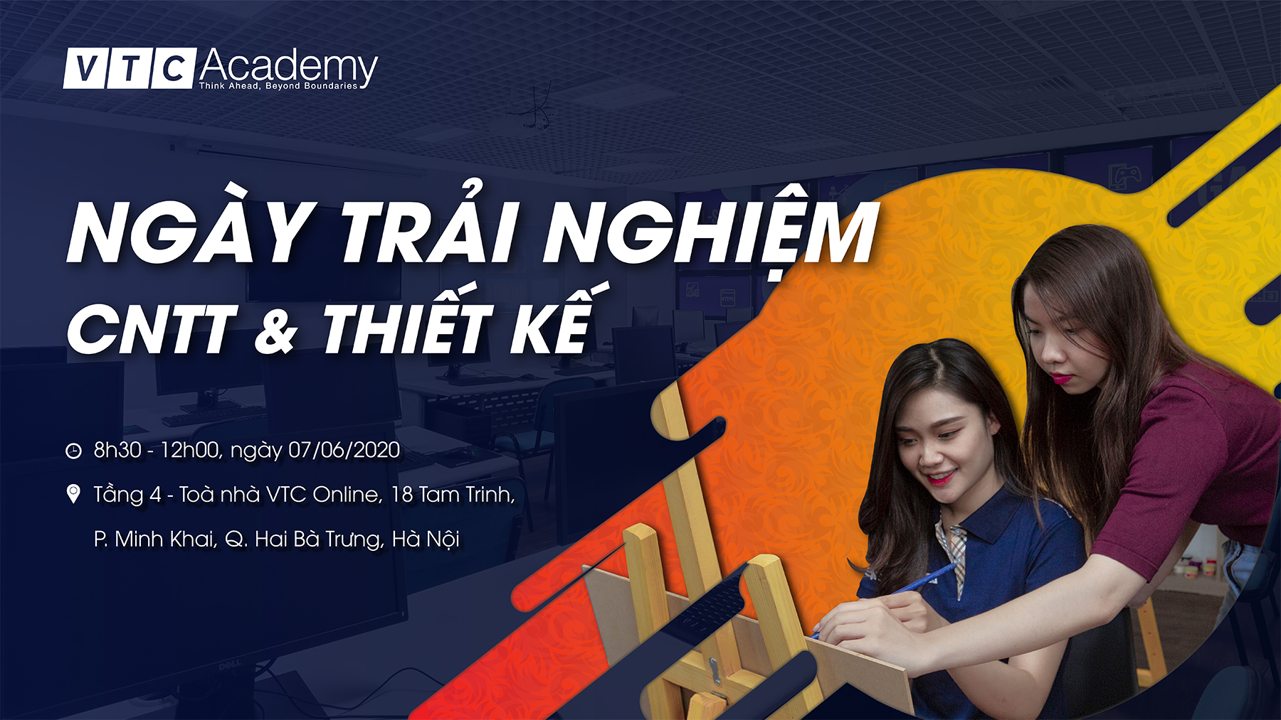 VTC Academy tổ chức “Ngày trải nghiệm Công nghệ thông tin và Thiết kế 2020” tại Hà Nội VTC Academy tổ chức “Ngày trải nghiệm Công nghệ thông tin và Thiết kế 2020” tại Hà Nội