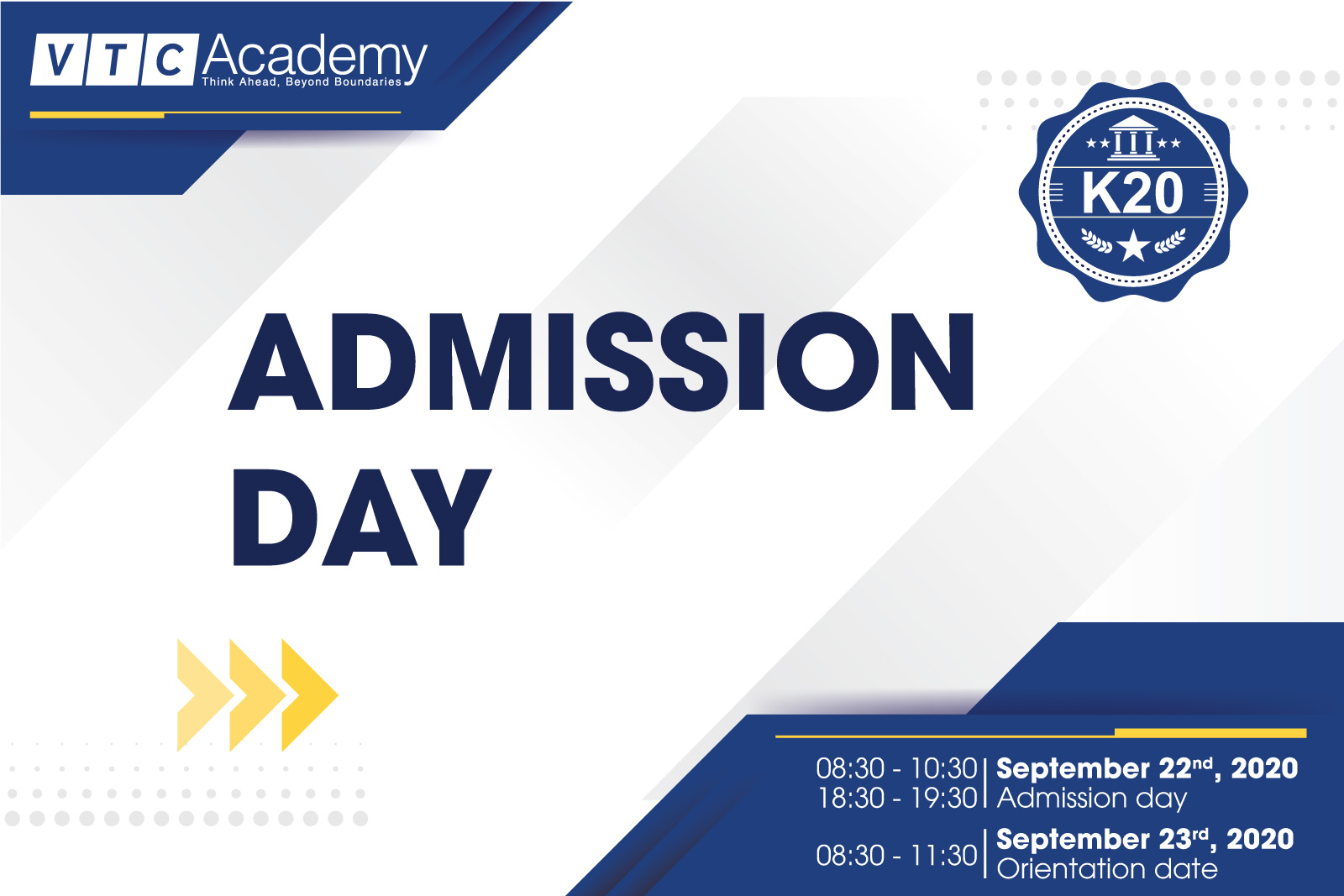 Event “Admission Day 2020” in HCMC