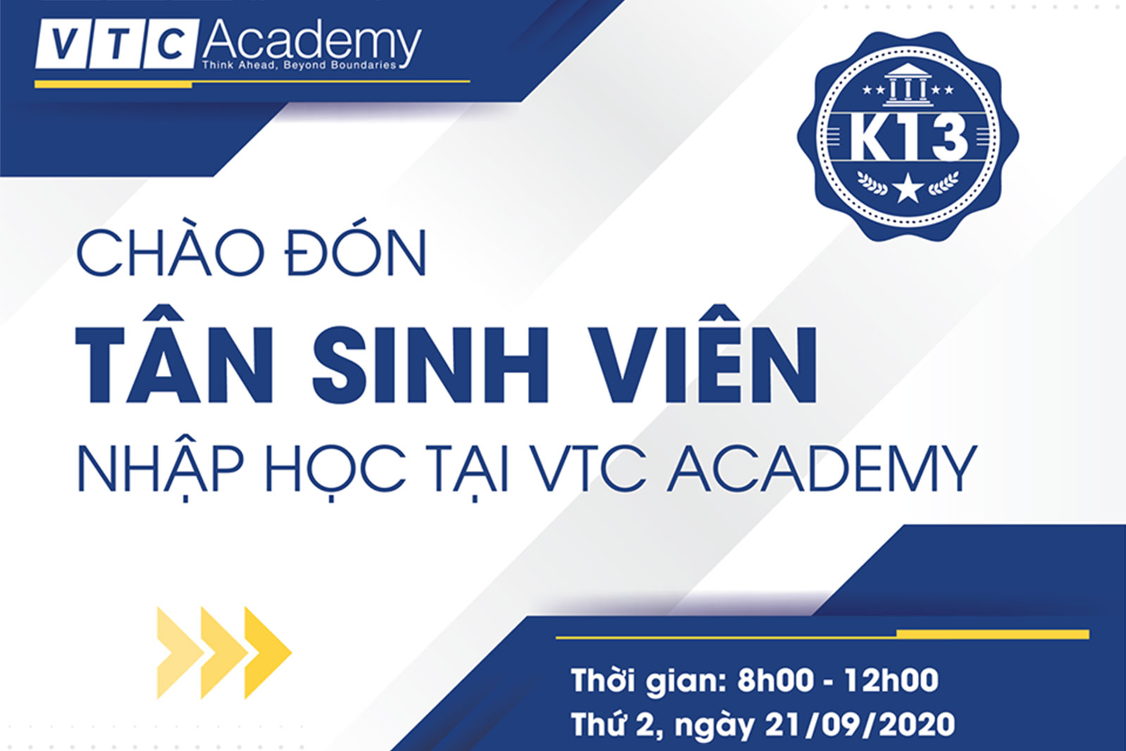 Sự kiện “Ngày nhập học 2020” tại VTC Academy Hà Nội