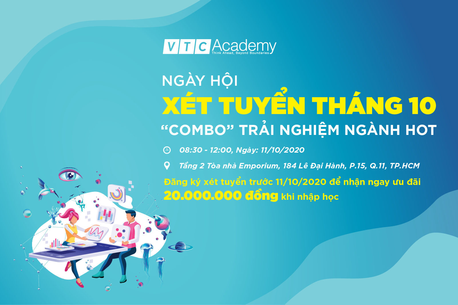 Sự kiện “Ngày hội xét tuyển tháng 10” tại TP.HCM