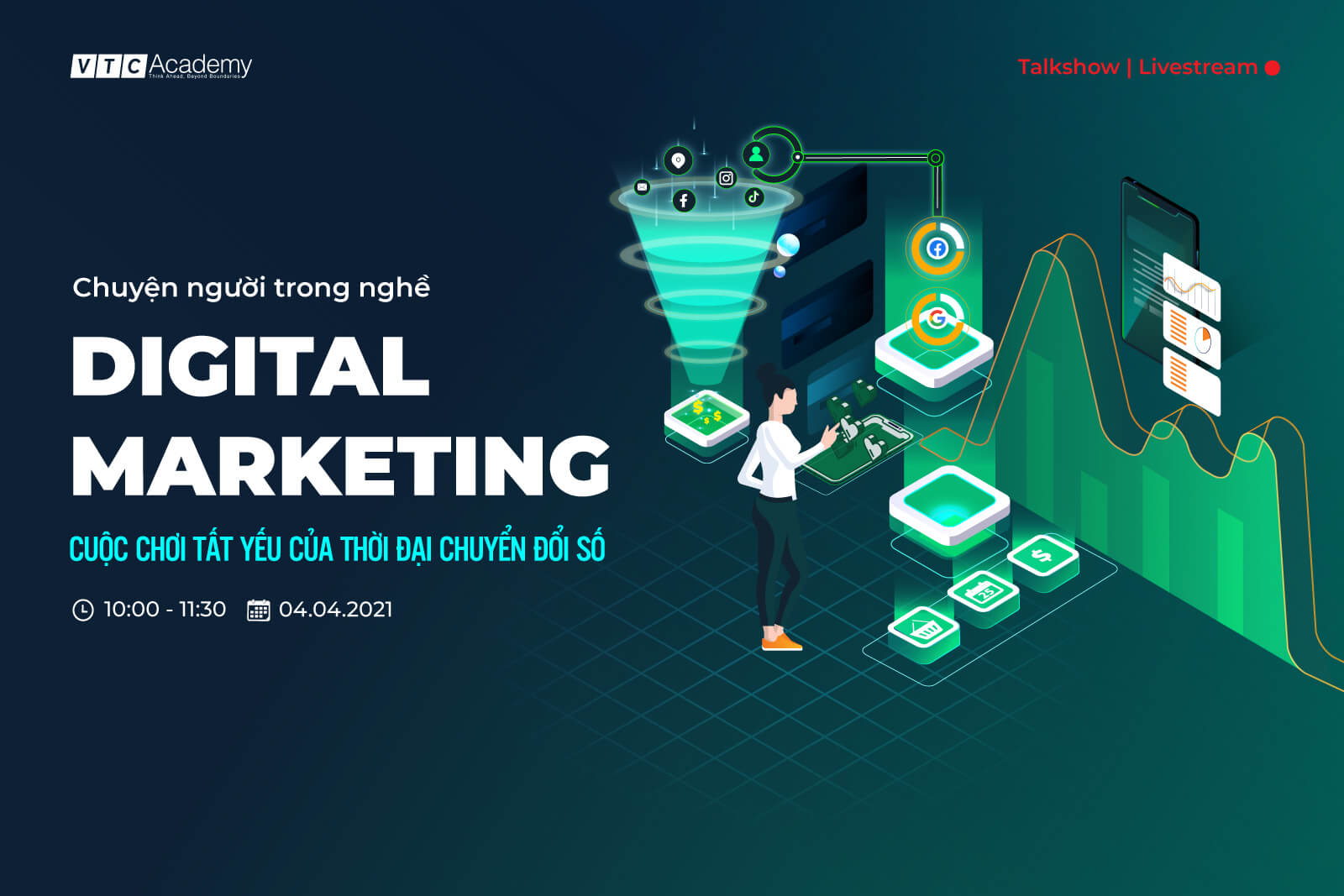 Talkshow trực tuyến “Chuyện người trong nghề | Digital Marketing – Cuộc chơi tất yếu trong thời đại chuyển đổi số”