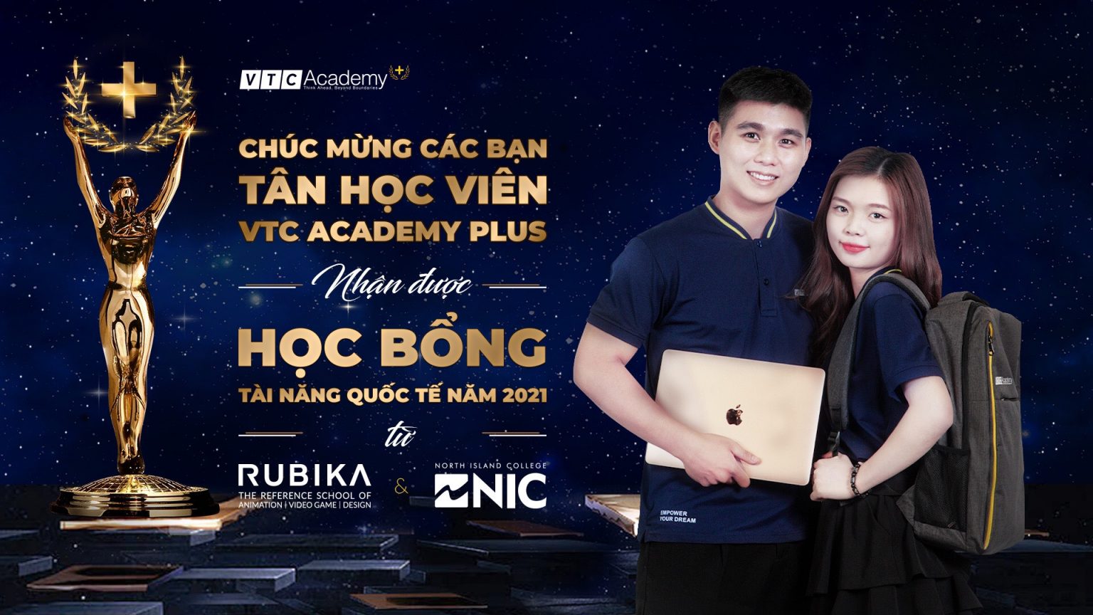 Lễ trao giải học bổng tài năng quốc tế VTC Academy Plus 2021: Nuôi dưỡng đam mê, vươn tầm quốc tế