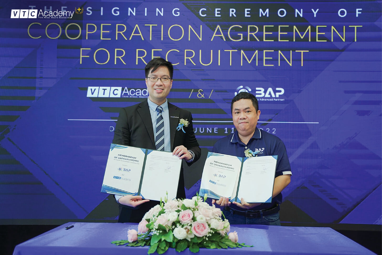 VTC Academy ký kết hợp tác tuyển dụng với Công ty Cổ phần Đầu tư và Công nghệ BAP