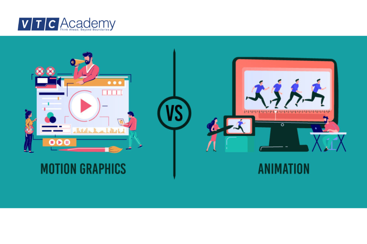 Sự khác biệt giữa motion graphics với animation