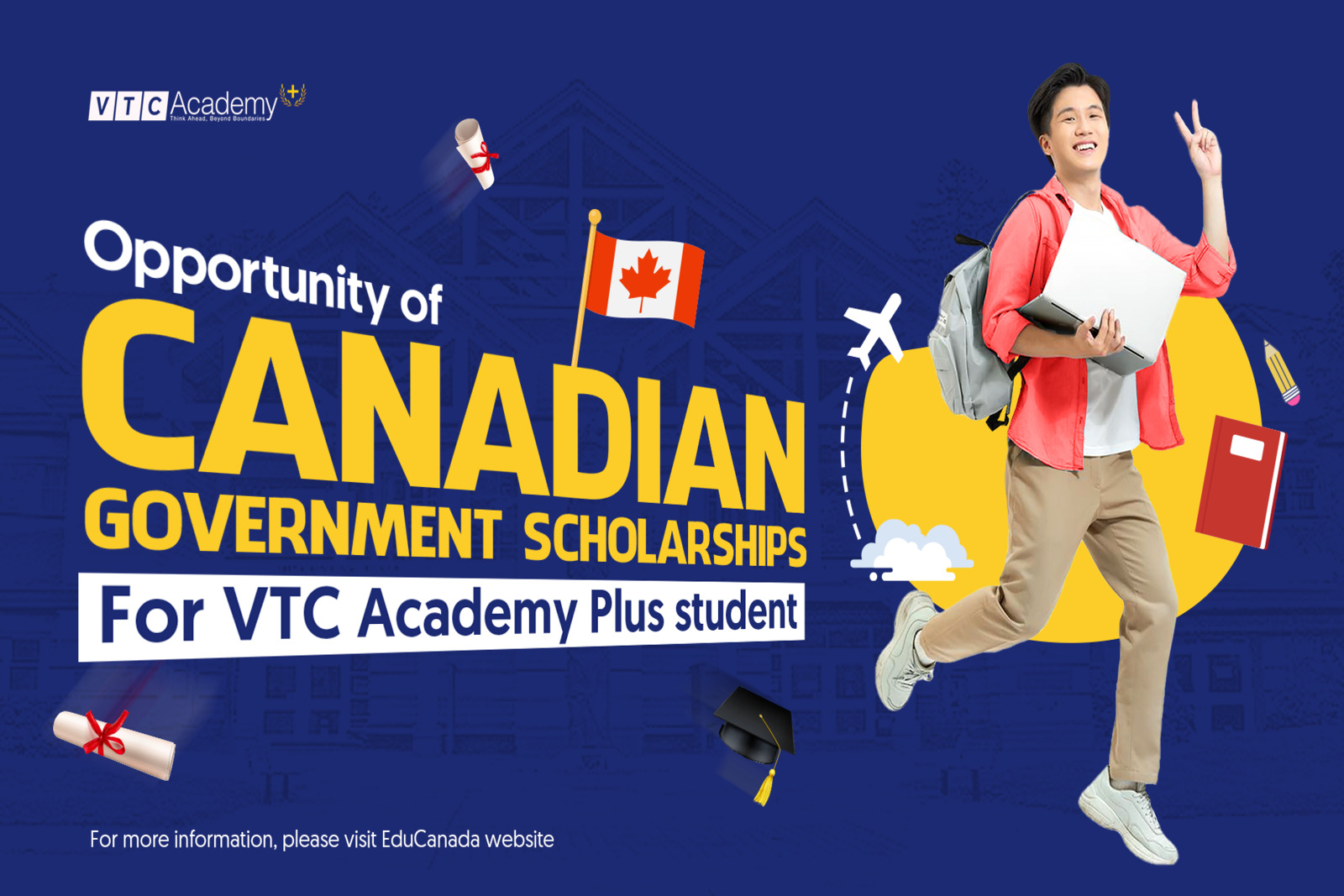 Canadian Government Scholarships - Opportunity for VTC Academy Plus students to study at NIC