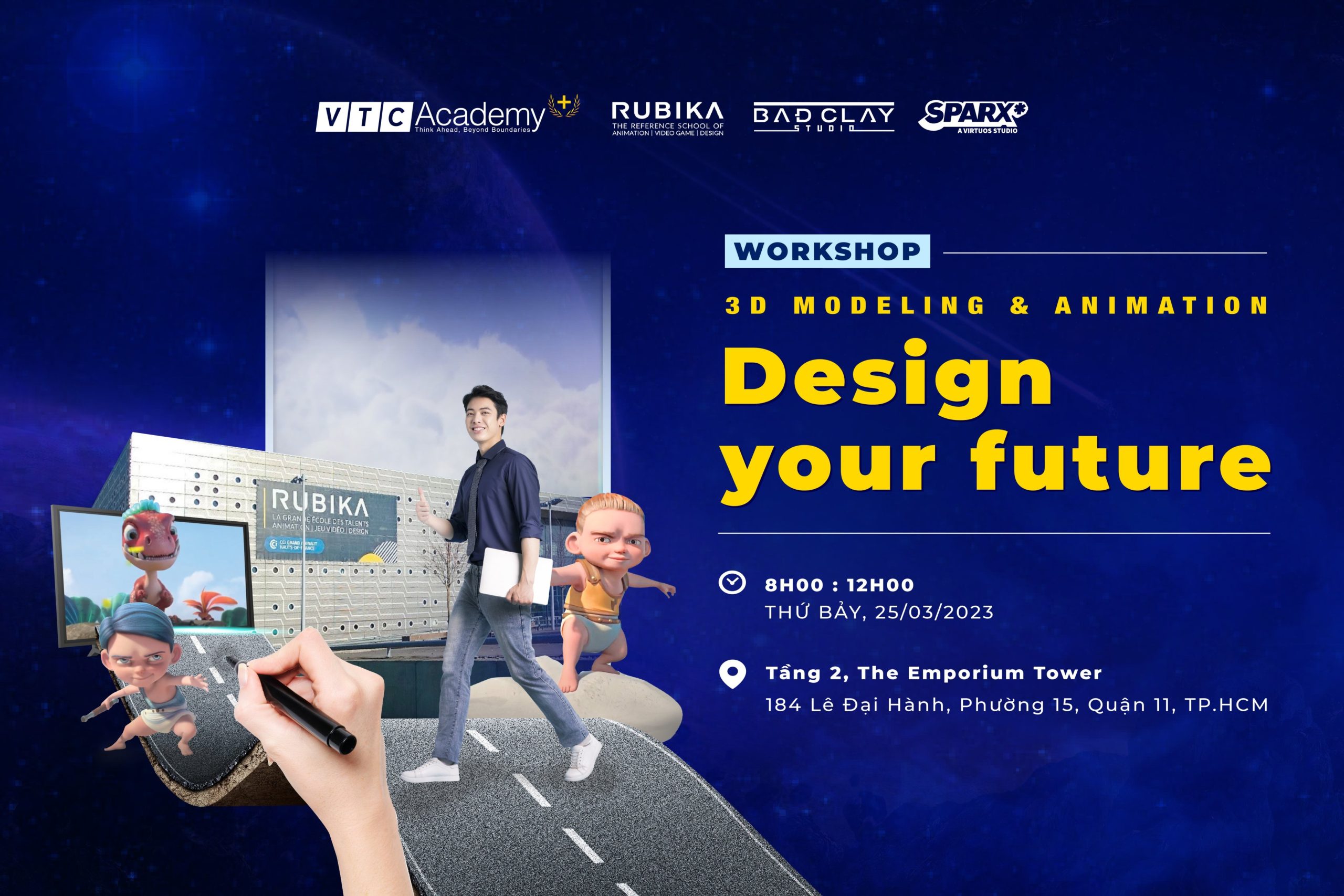 Workshop Thiết kế 3D và Hoạt hình 3D chủ đề: “Design Your Future”