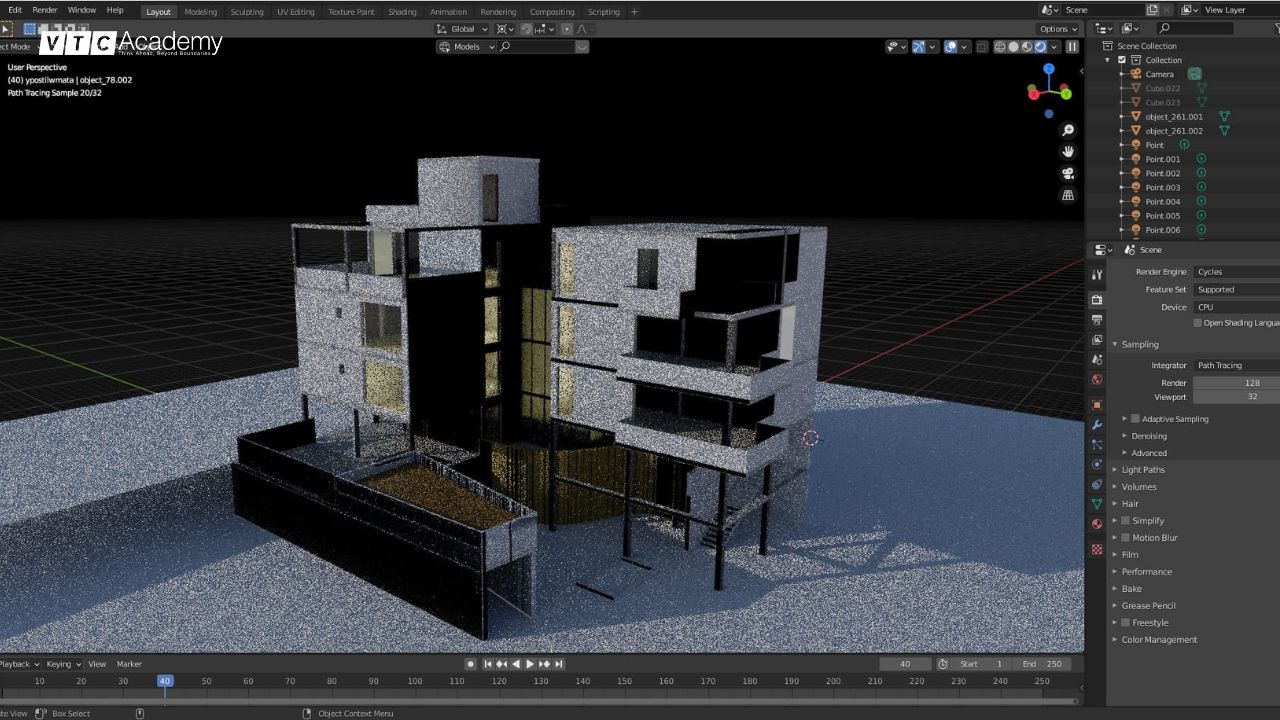Công cụ render giúp tạo ra hình ảnh chất lượng cao từ các mô hình 3D với nhiều tùy chọn cấu hình