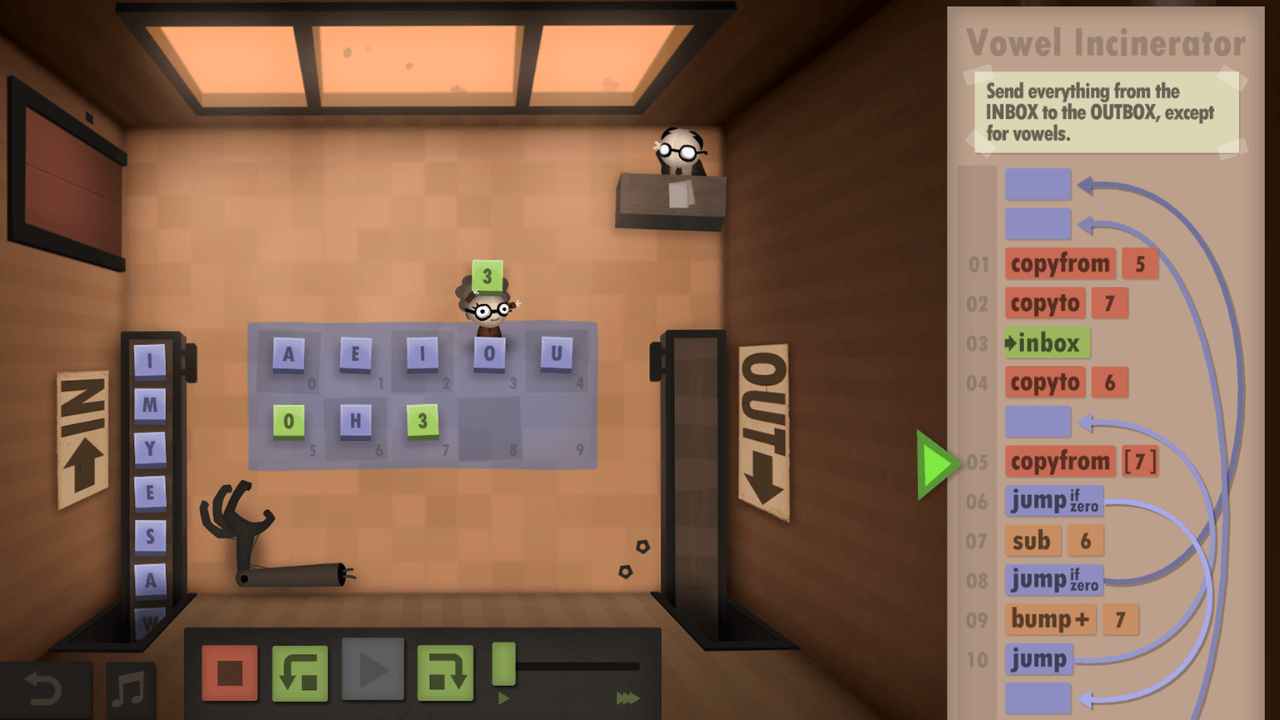 game lập trình Human Resource Machine