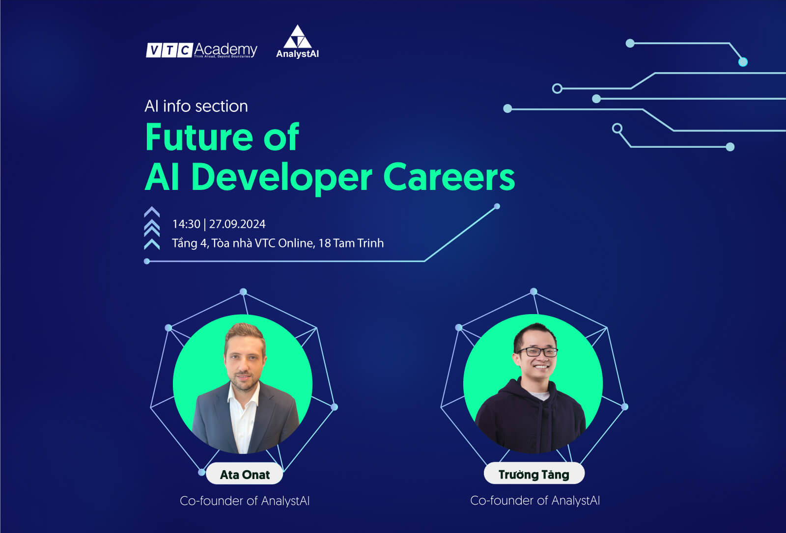 Gặp gỡ và trò chuyện cùng chuyên gia với talkshow: “AI info section: Future of AI developer careers” – Tương lai của AI Developer