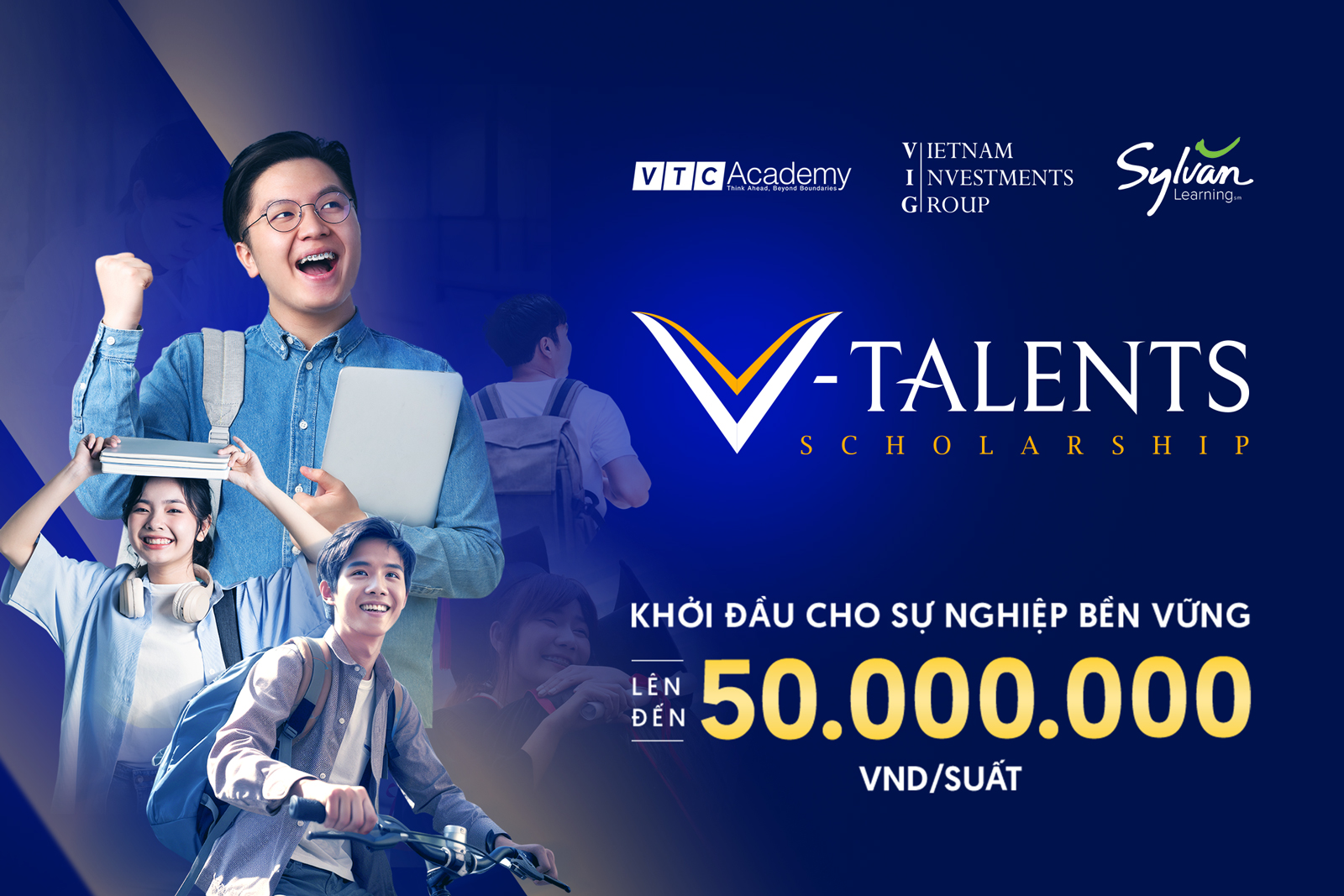 VTC Academy đồng hành cùng Học bổng V-Talents: Học bổng với giá trị lên đến 50.000.000 VND/Suất đồng hành cùng thế hệ trẻ mở ra cánh cửa tương lai