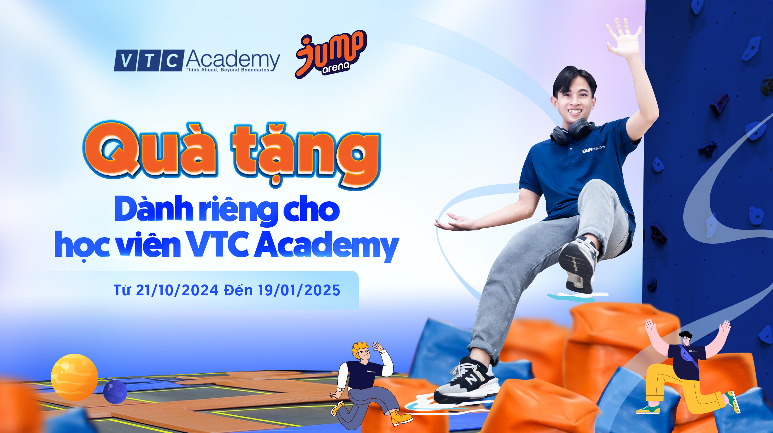 VTC Academy đồng hành cùng Jump Arena: Cơ hội phát triển toàn diện về tri thức, thể chất và tinh thần cho học viên VTC Academy