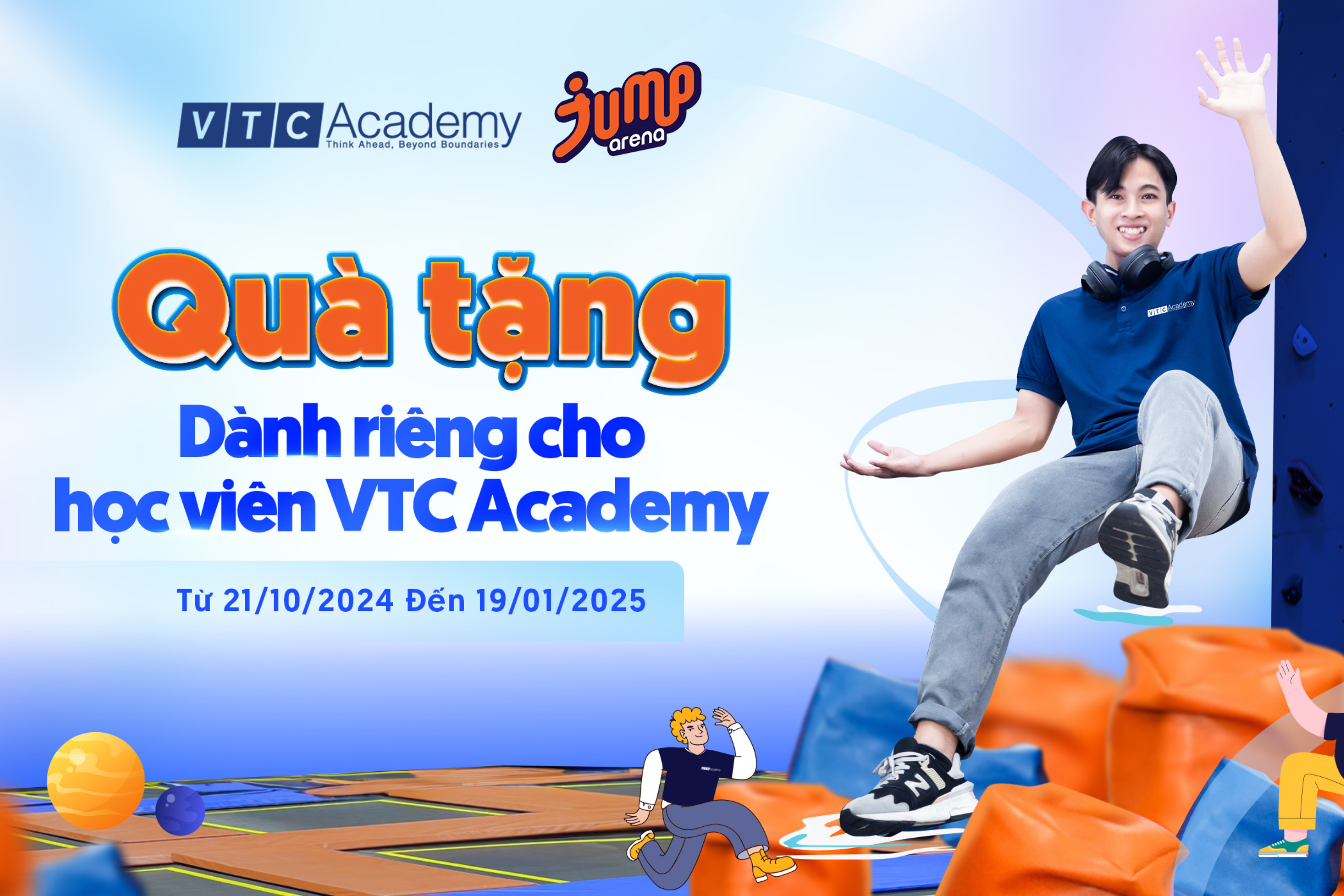 VTC Academy đồng hành cùng Jump Arena: Cơ hội phát triển toàn diện về tri thức, thể chất và tinh thần cho học viên VTC Academy