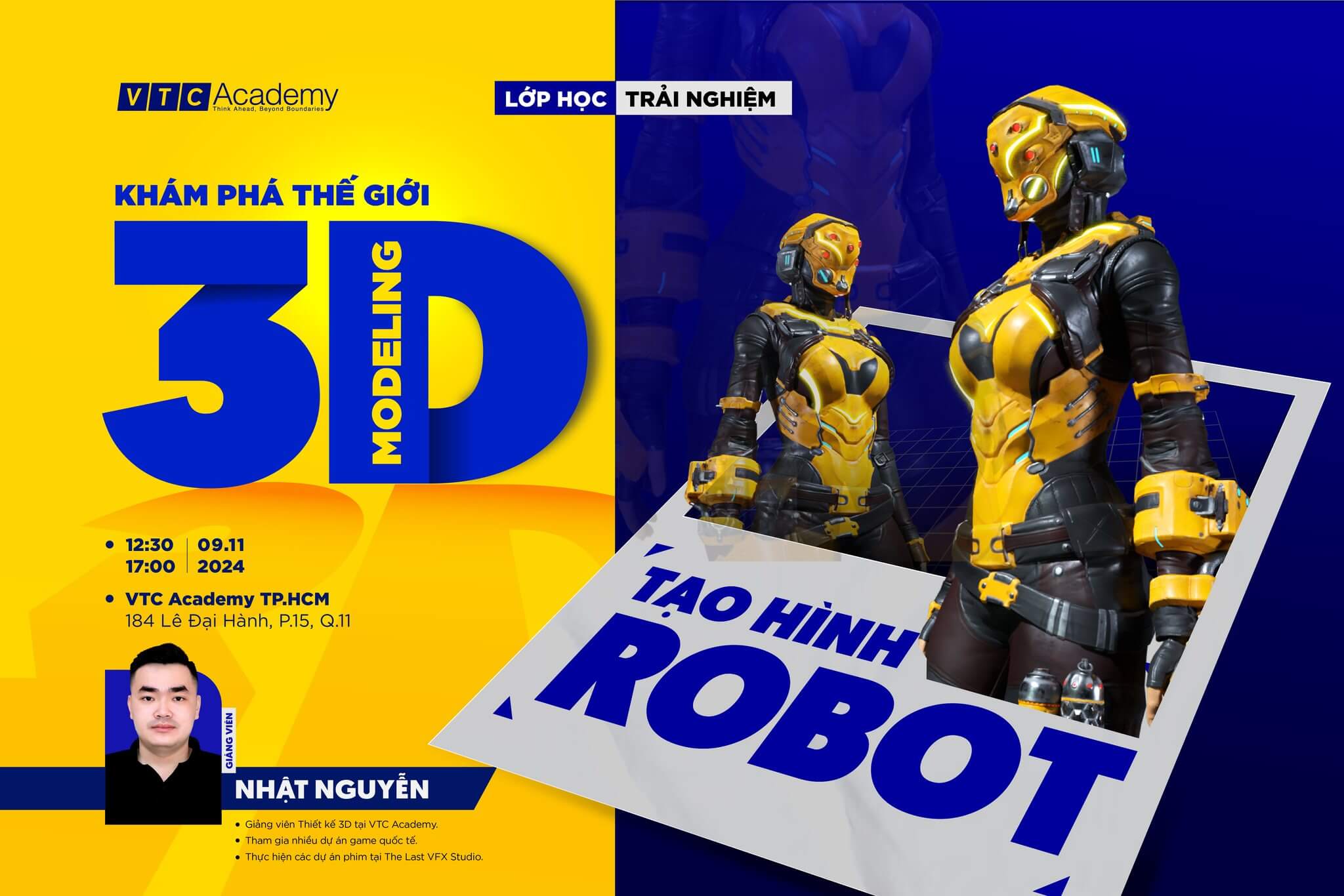 Khai phá ngành Thiết kế 3D với lớp học trải nghiệm “Tạo hình Robot” cùng chuyên gia