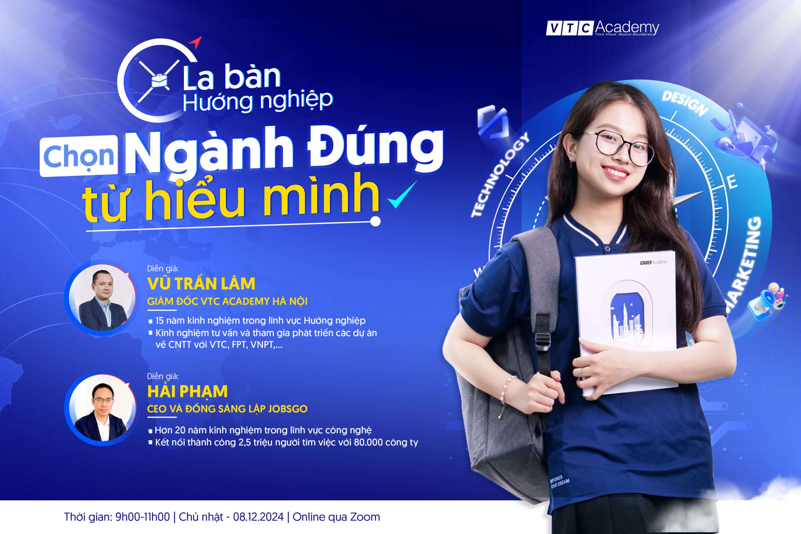 Trò chuyện cùng CEO JobsGO tại Online talk “La bàn hướng nghiệp: Chọn ngành đúng từ hiểu mình”