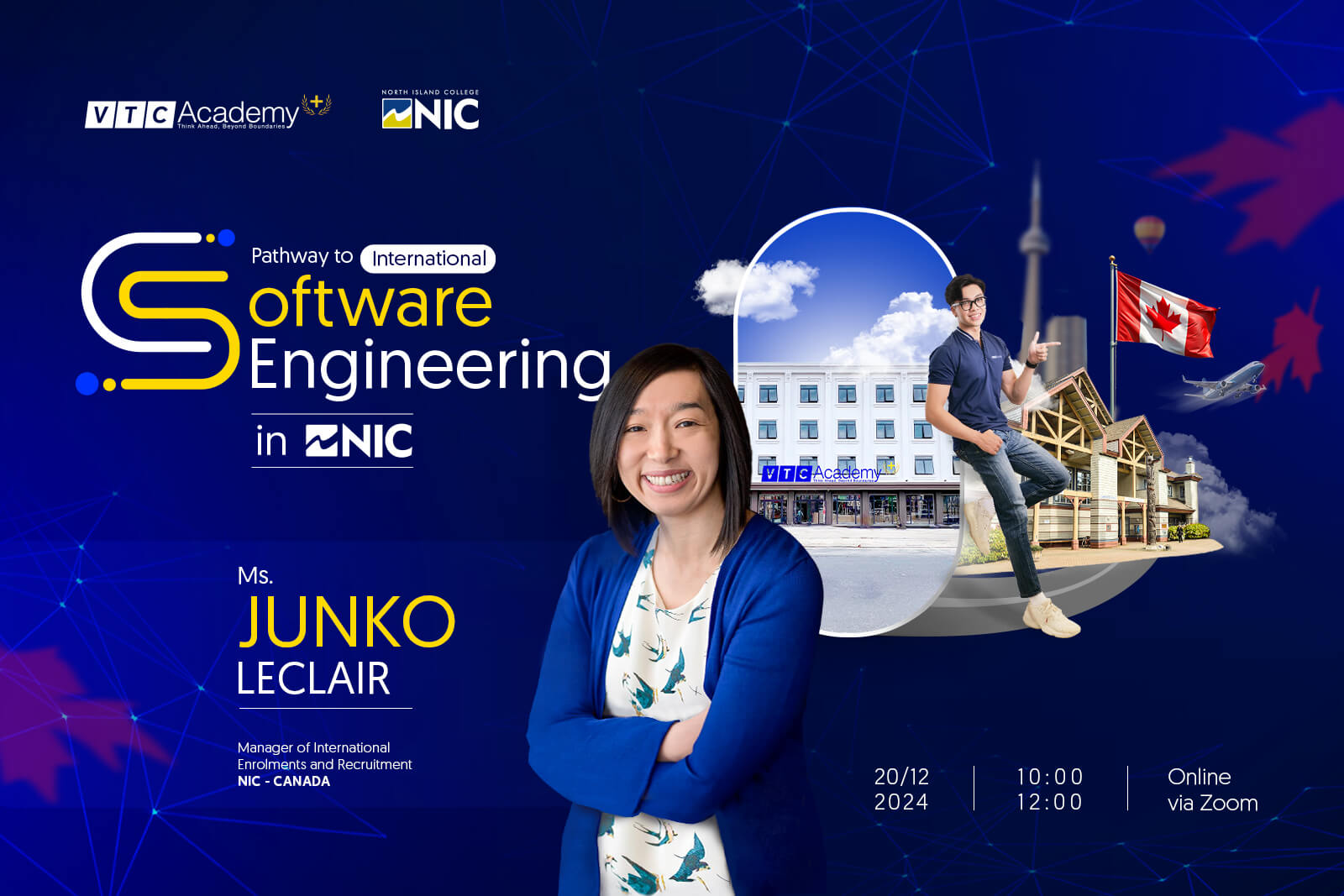 Trò chuyện cùng chuyên gia quốc tế đến từ NIC – Canada: Ms. Junko Leclair – Trưởng bộ phận hướng nghiệp quốc tế và cựu học viên VTC Academy đang du học tại NIC