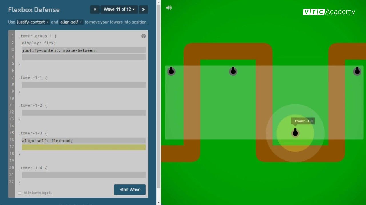 Flexbox Defense - Học CSS qua game thủ thành