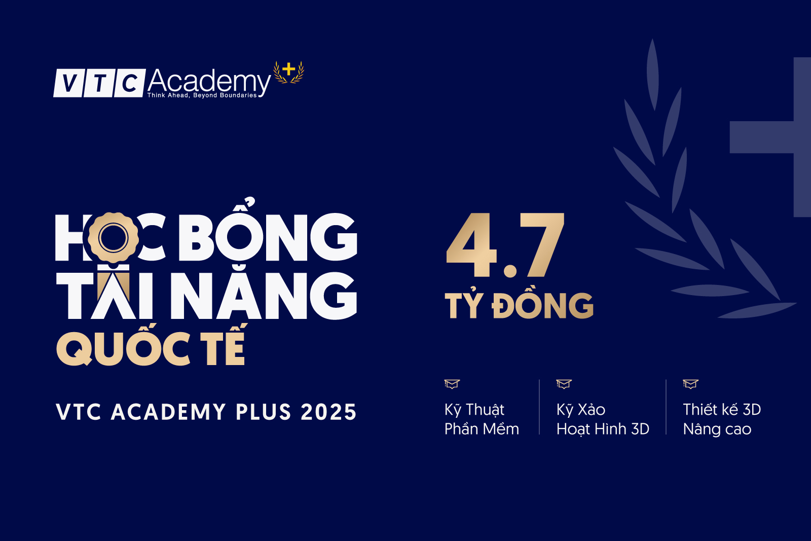 Học Bổng Tài Năng Quốc Tế VTC Academy Plus 2025: Đồng hành cùng các tài năng trẻ kiến tạo sự nghiệp toàn cầu