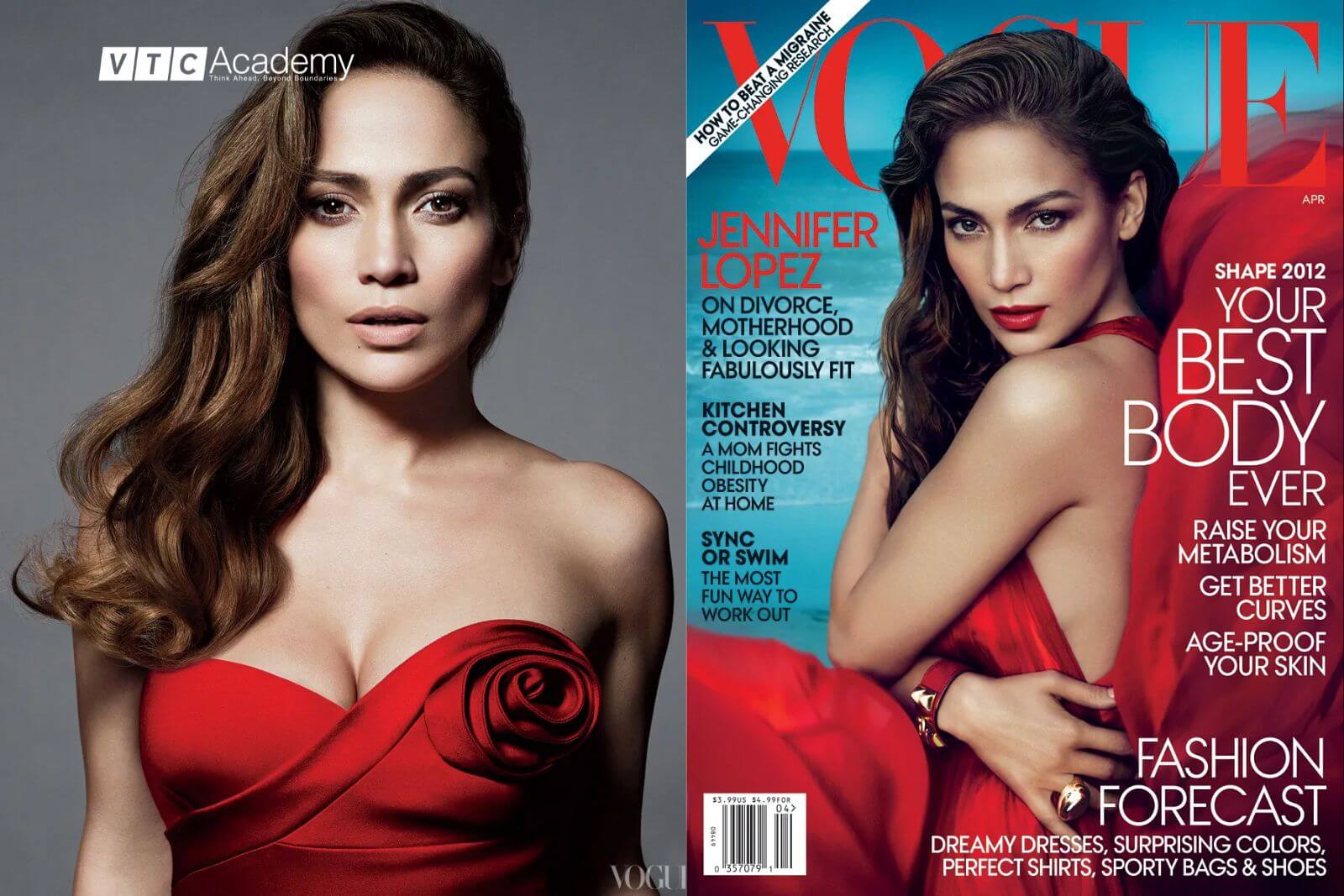 Jennifer Lopez trên bìa tạp chí Vogue