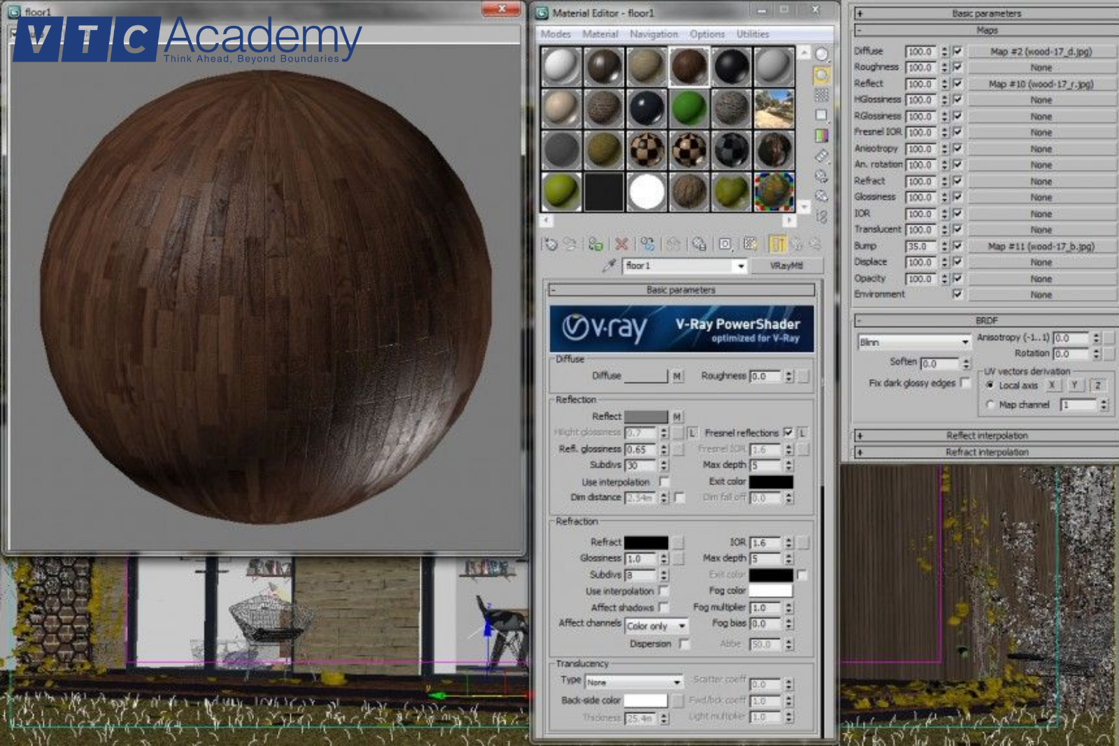 chất liệu trong thiết kế 3D