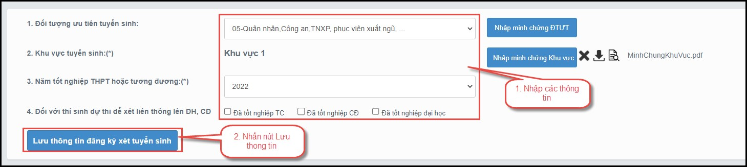 điều chỉnh nguyện vọng 2024
