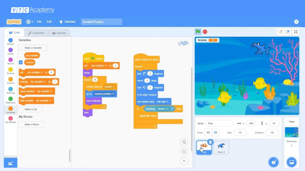 Game cá lớn nuốt cá bé