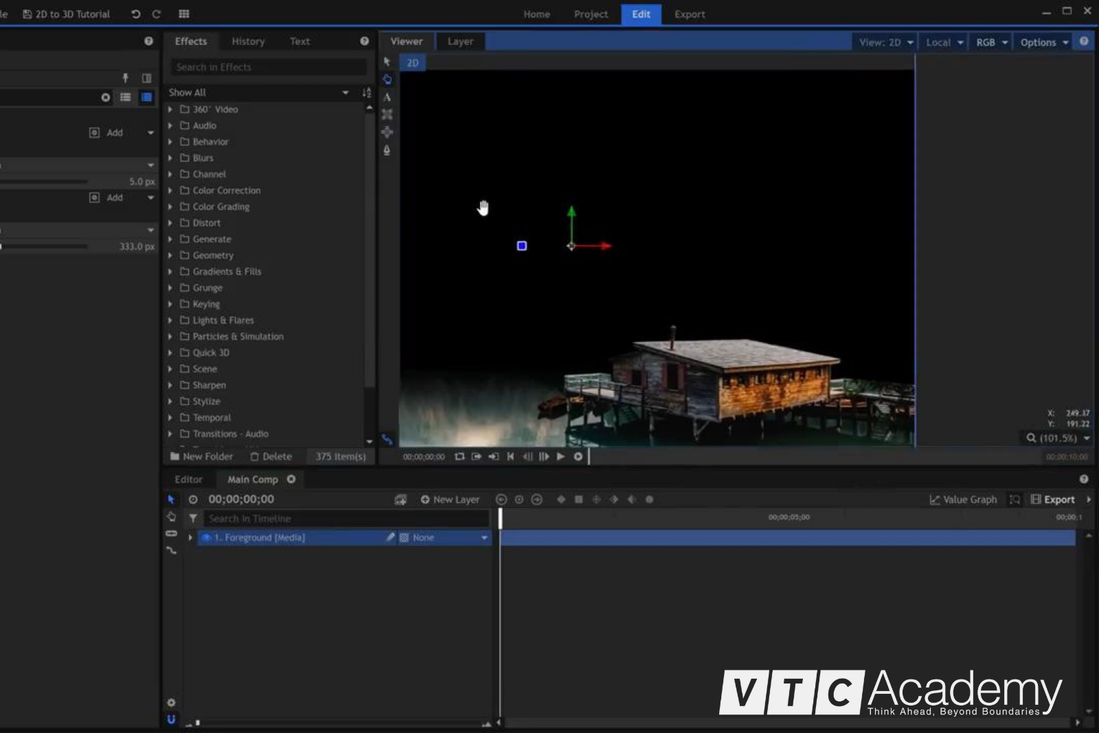 phoi canh trong thiet ke 3D
