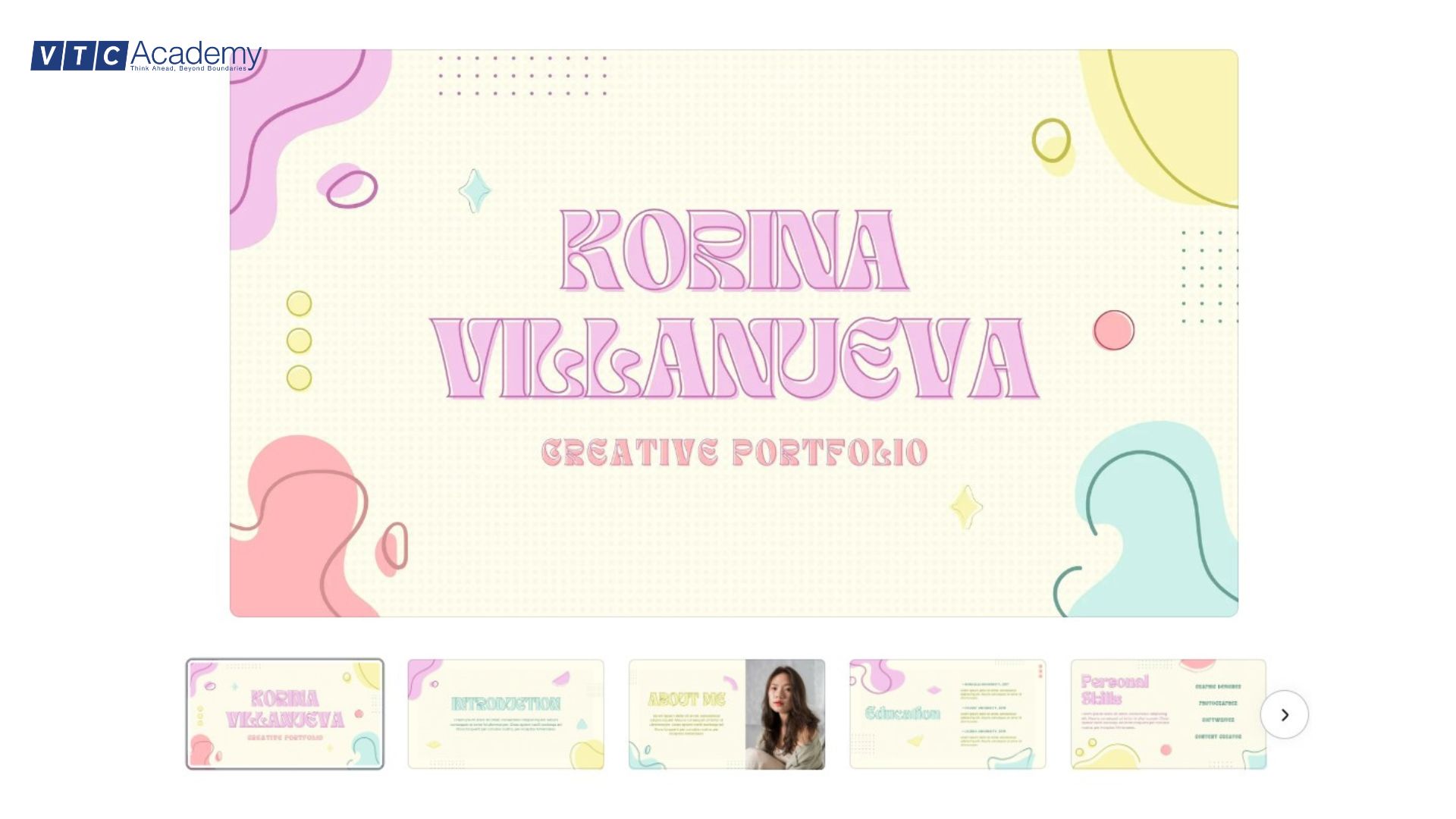 portfolio trẻ trung