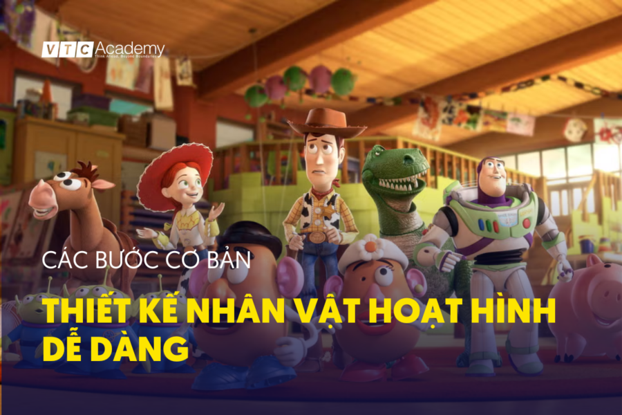 các bước thiết kế nhân vật hoạt hình